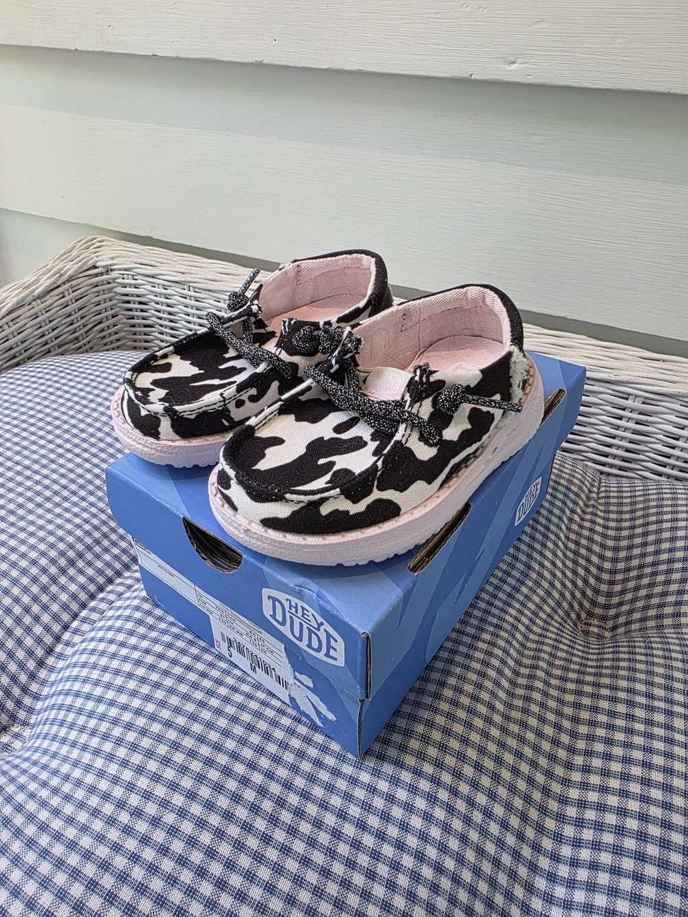 HeyDude Kids' Cow-Print
